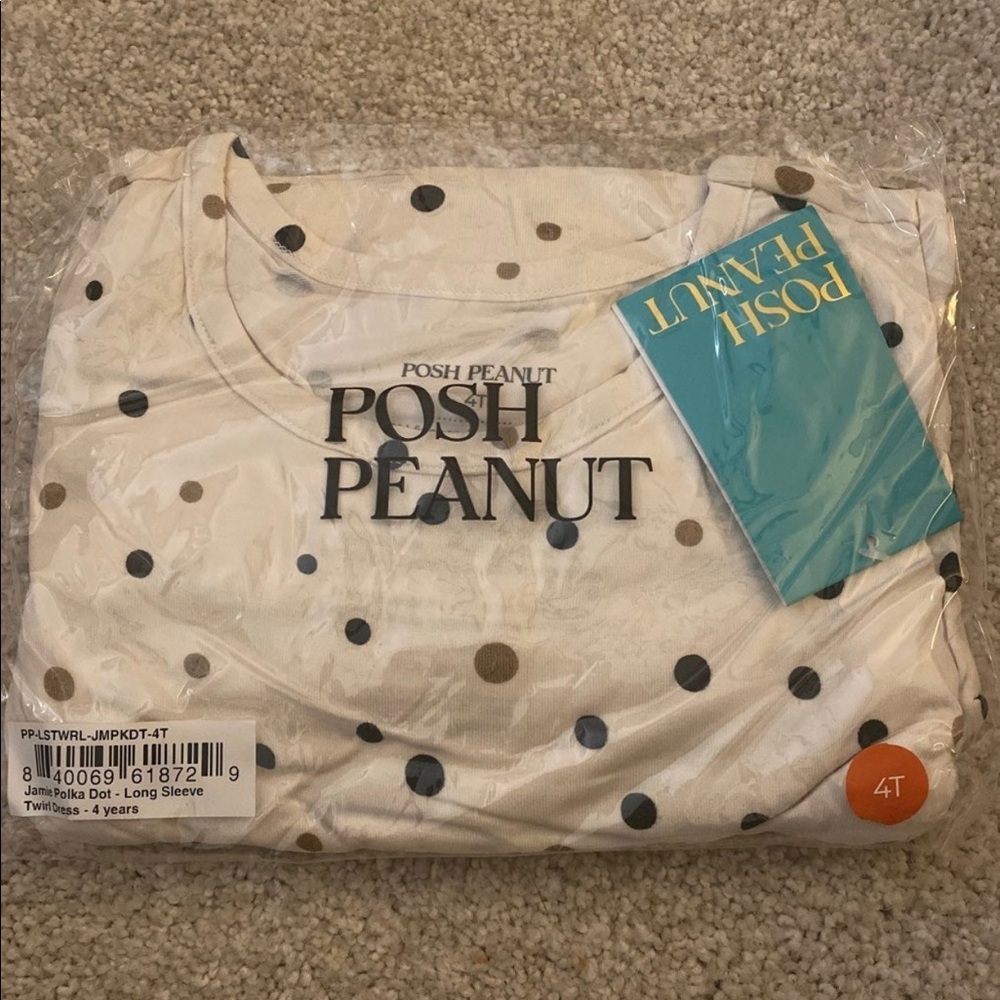 Posh Peanut Jamie Polka Dot 4T Twirl NWT